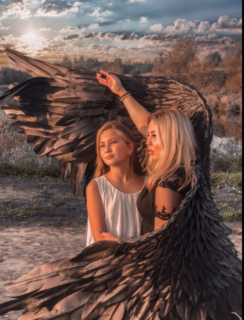 Ангельские крылья черные