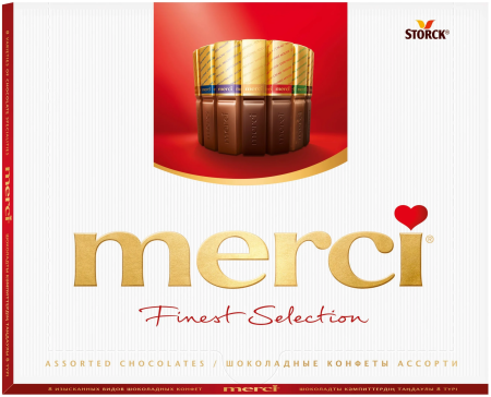 Набор шоколадных конфет Merci Ассорти 250г
