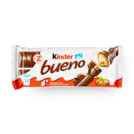 Вафли Kinder Bueno в молочном шоколаде 43 г